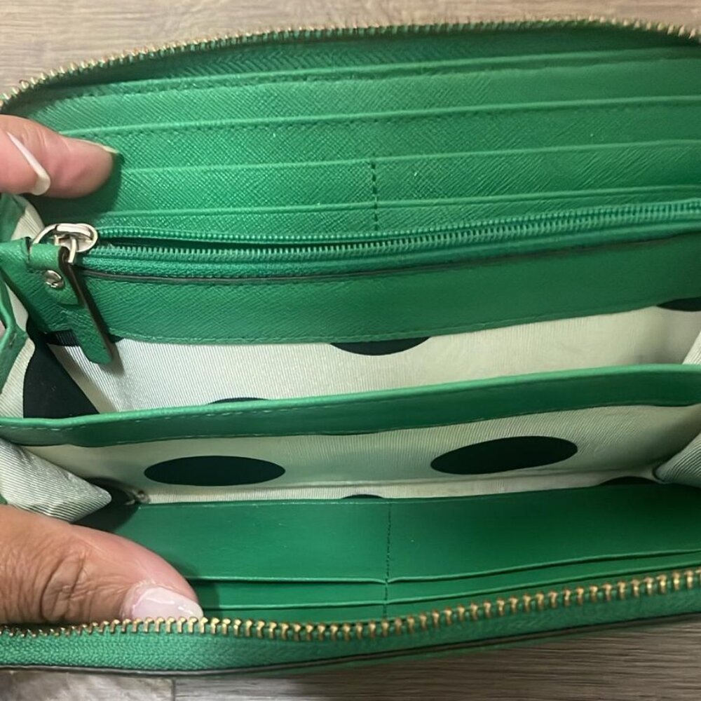 Kate Spade Large Continental Wallet In Green Bean - Picture 6 of 6